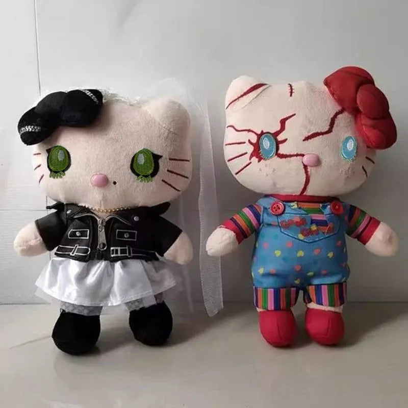 25CM Sanrio Kuromi Plush Doll Halloween Plush Stuffed Toy Ghost Baby Chucky Cute Kitty Halloween Party Decoration Props Gift 25CM Sanrio Kuromi Plush Doll Halloween Plush Stuffed Toy Ghost Baby Chucky Cute Kitty Halloween Party Decoration Props Gift